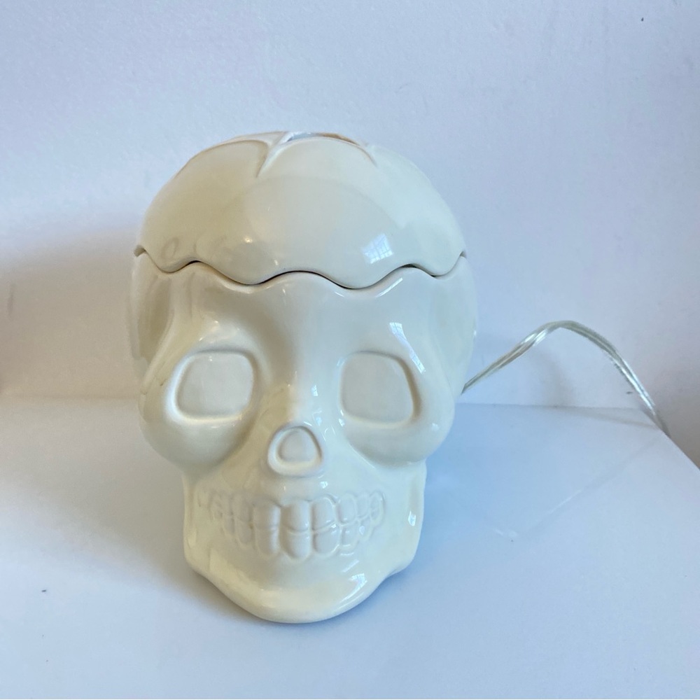 New Skeleton skull Gold Canyon Warmer Timer Candle Scent Pod 83617 Halloween